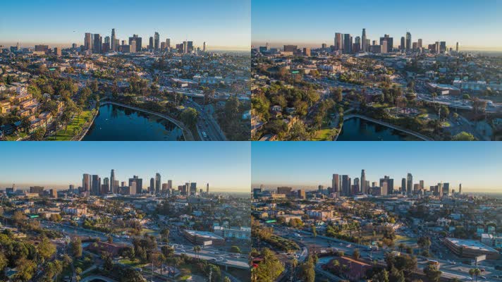 都市 建筑  航拍 4K升格视频 