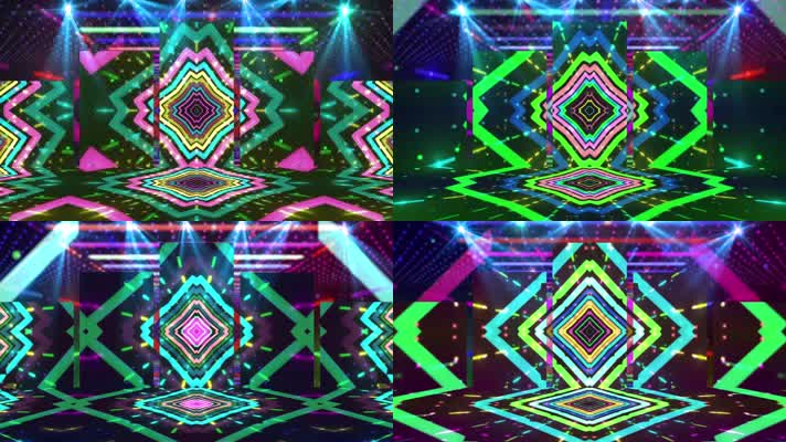 动感节奏灯光舞台背景