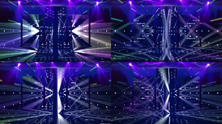 分屏动感节奏舞台背景