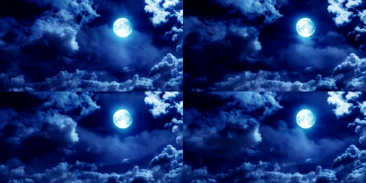 戏曲背景 夜晚月亮