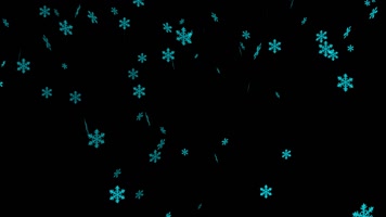 【带通道】圣诞节雪花飘落