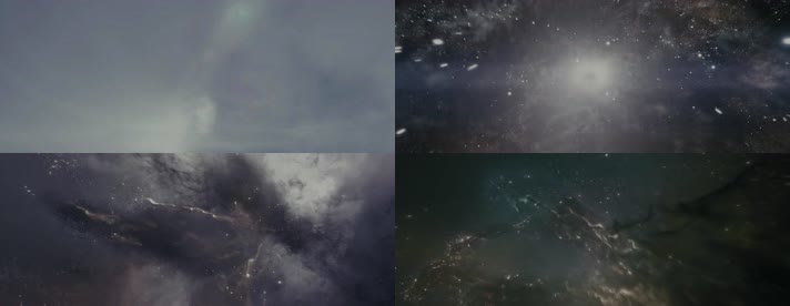 4K大气震撼宇宙穿梭素材 