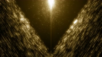 4K金色粒子下落舞台背景视频 