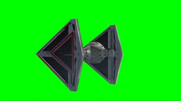 绿幕视频素材TIE匕首截击机