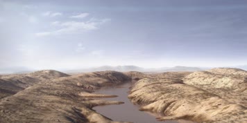 恐龙时代棘龙对峙帝王鳄逼真三维动画