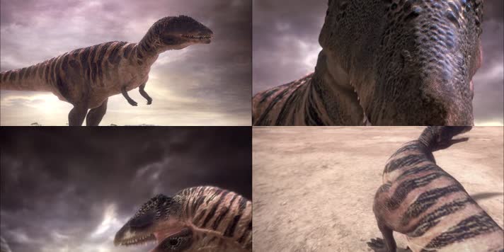 恐龙鲨齿龙争夺领地大战