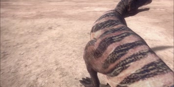 恐龙鲨齿龙争夺领地大战