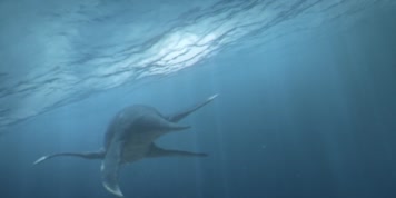 侏罗纪恐龙海王龙凶残撕杀白垩龙三维动画