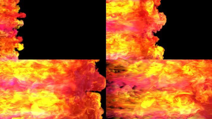 火焰转场过渡动画背景