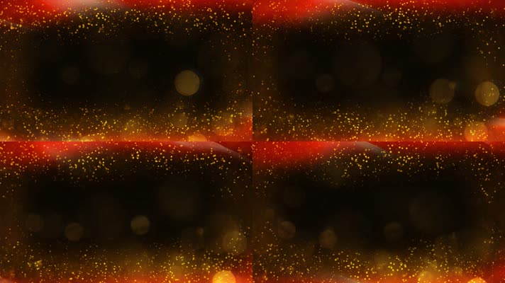 红金粒子带通道无缝循环边框视频素材