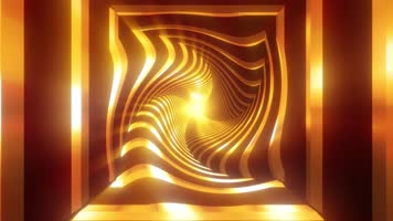 4K金色炫光隧道穿梭