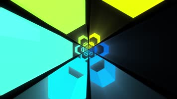 动感炫光图案穿梭LED大屏幕VJ背景