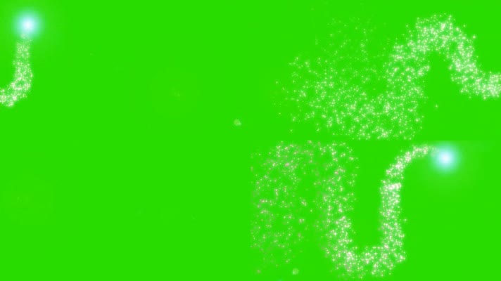 绿幕视频素材运动闪光粒子