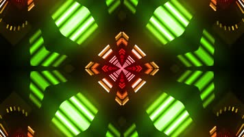 四组彩色抽象万花筒