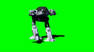 机器人绿屏