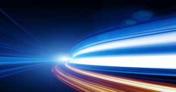 蓝色速度光线线条流动信息高速公路