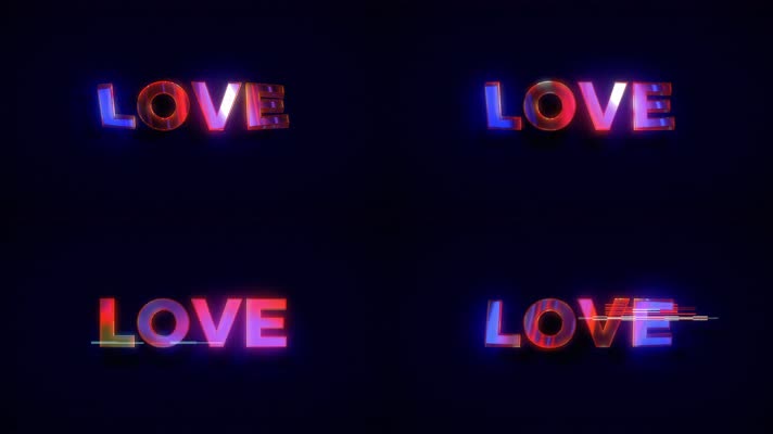 爱字英文字母动画