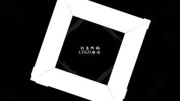 时尚抖音故障风格企业文字LOGO演绎pr模板
