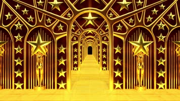 金碧辉煌大厅颁奖开场动画