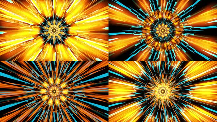 炫酷辐射线条冲屏动画背景