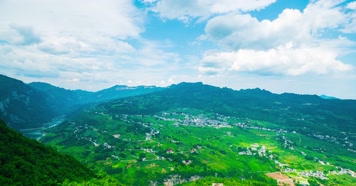 4k恩施大峡谷高山流云风光延时