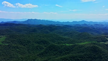 4k无人机航拍山川大地山村地脉森林