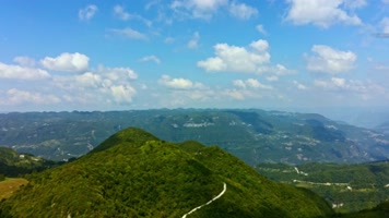 4k无人机航拍山川大地山村地脉