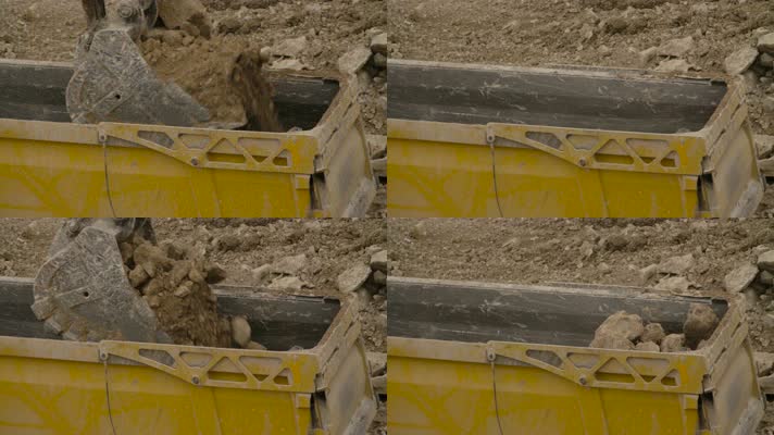 【4K】挖掘机，泥头车