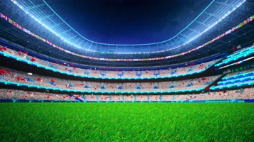 大气足球场 三维建筑动画体育场