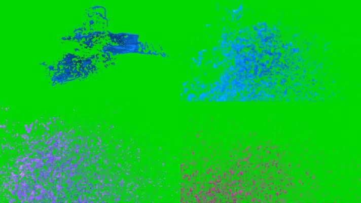 绿幕视频素材彩色染料