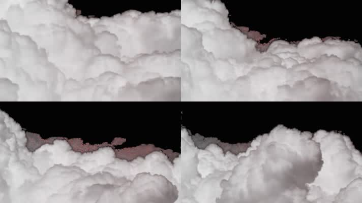 4K可换背景云层视频 