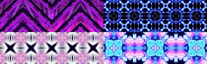 4K万花筒跑马灯21种效果动态背景