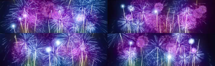 4K烟火烟花动态背景