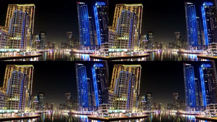 大都市夜景 4K升格视频