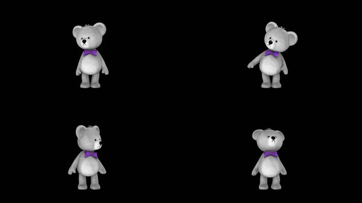 迷路的泰迪熊 黑幕 通道合成