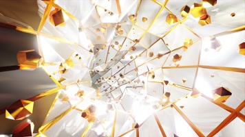 金色闪耀白色VJ隧道