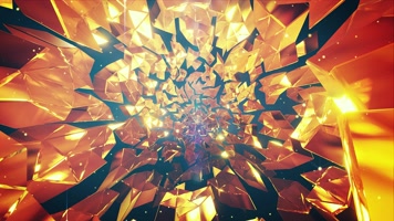 金色闪耀碎片VJ隧道