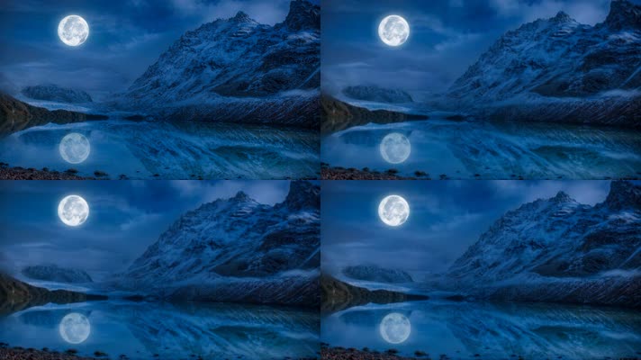 月亮之上 意境素材 月光  