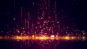 4K震撼唯美金色浪漫粒子背景素材