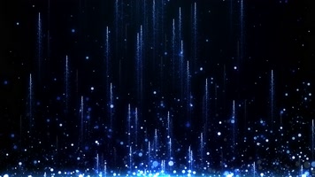 4K震撼唯美蓝色浪漫粒子背景素材