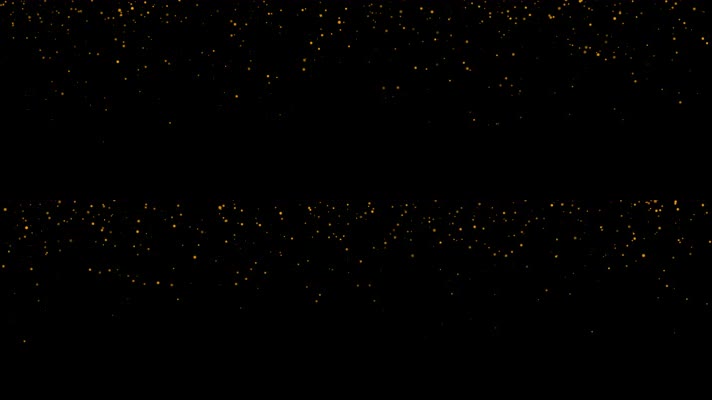 【透明通道】4K浪漫唯美金色光效粒子