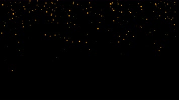 【透明通道】4K浪漫唯美金色光效粒子
