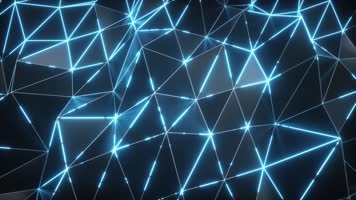 蓝色霓虹灯棱镜