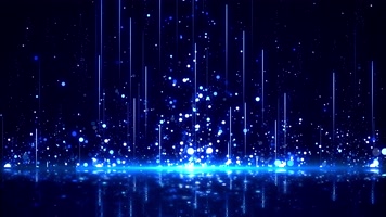 4K震撼唯美蓝色浪漫粒子背景素材