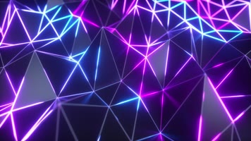 霓虹灯棱镜舞台背景视频