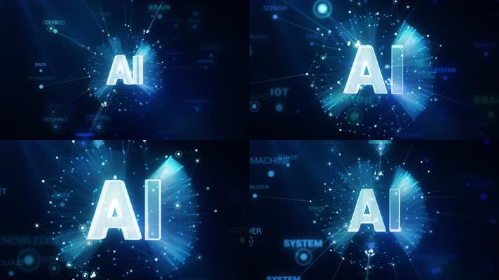 AI科技动画背景4K视频素材