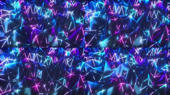 绚丽霓虹灯棱镜