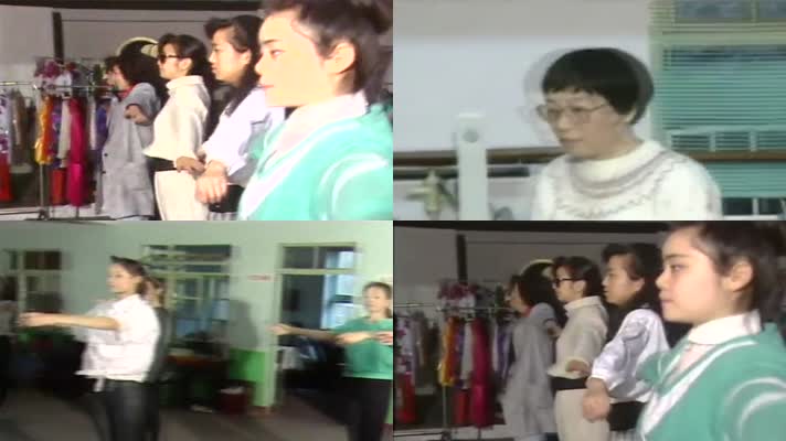 70年代上海服装公司时装模特训练