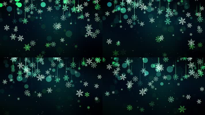 诞节雪花 舞台背景 唯美 