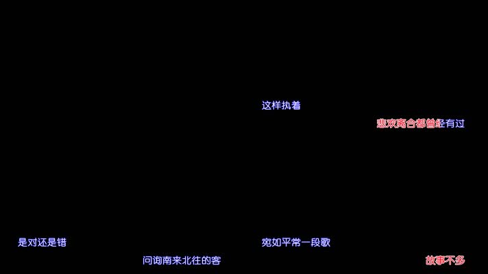 毛阿敏-渴望卡拉OK字幕带透明通道